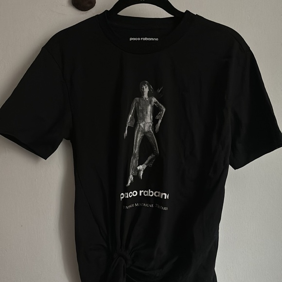 PACO RABANNE graphic cropped tee - Picture 4 of 10